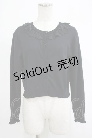 画像: m petit by misako / TT*AOKフリルニットCD S ブラック H-25-11-19-038-LO-TO-NS-ZH