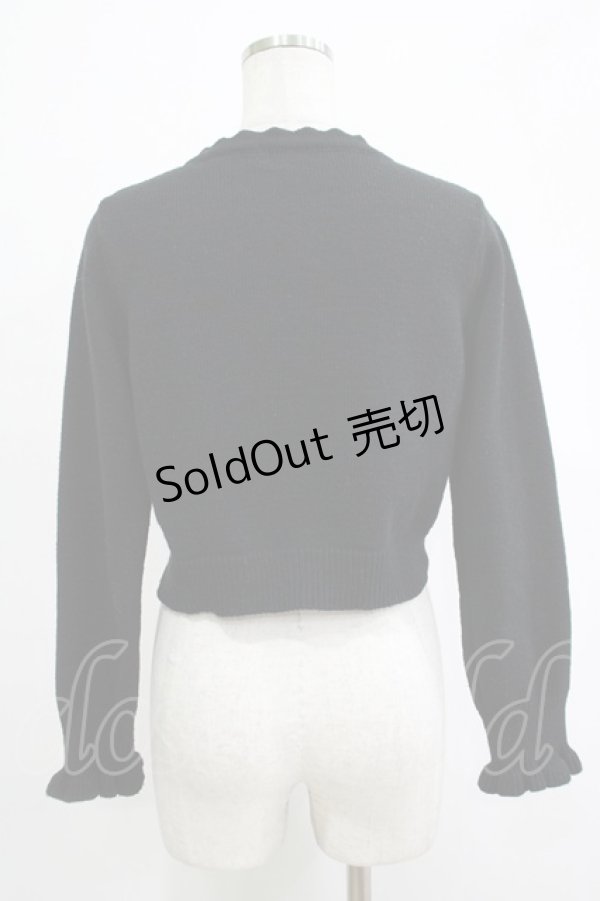 画像3: m petit by misako / AM バラレースニットカーディガン S ブラック H-25-11-19-042-LO-TO-NS-ZH (3)