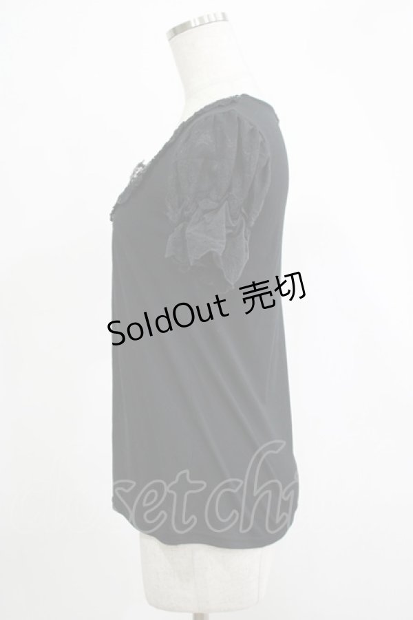 画像2: axes femme / ヨーク切替トップス M ブラック H-25-11-19-044-AX-TO-NS-ZH (2)