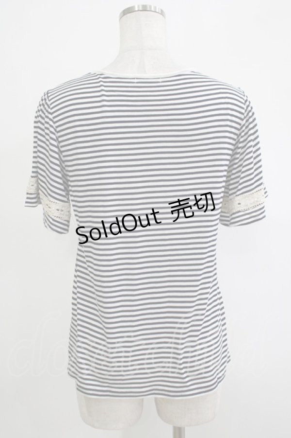 画像3: axes femme / ハシゴレース使いインナープルオーバー L オフ/ネイビー H-25-11-19-052-AX-TO-NS-ZH (3)