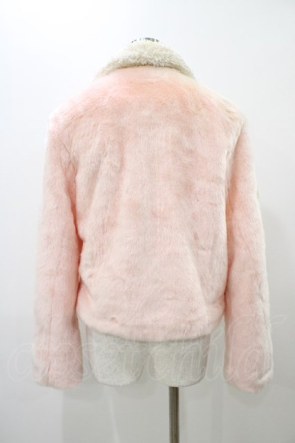 画像2: Candy Stripper / HEART FUR ライダース M ピンク H-25-11-19-1035-PU-JA-KB-ZH (2)