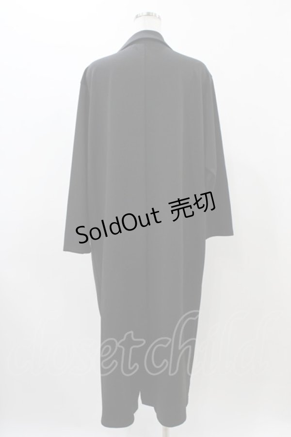 画像2: NieR Clothing / 刺繍ロングジャケット  ブラック H-25-11-19-1050-PU-JA-KB-ZH (2)