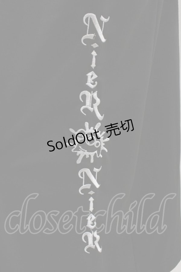 画像3: NieR Clothing / 刺繍ロングジャケット  ブラック H-25-11-19-1050-PU-JA-KB-ZH (3)