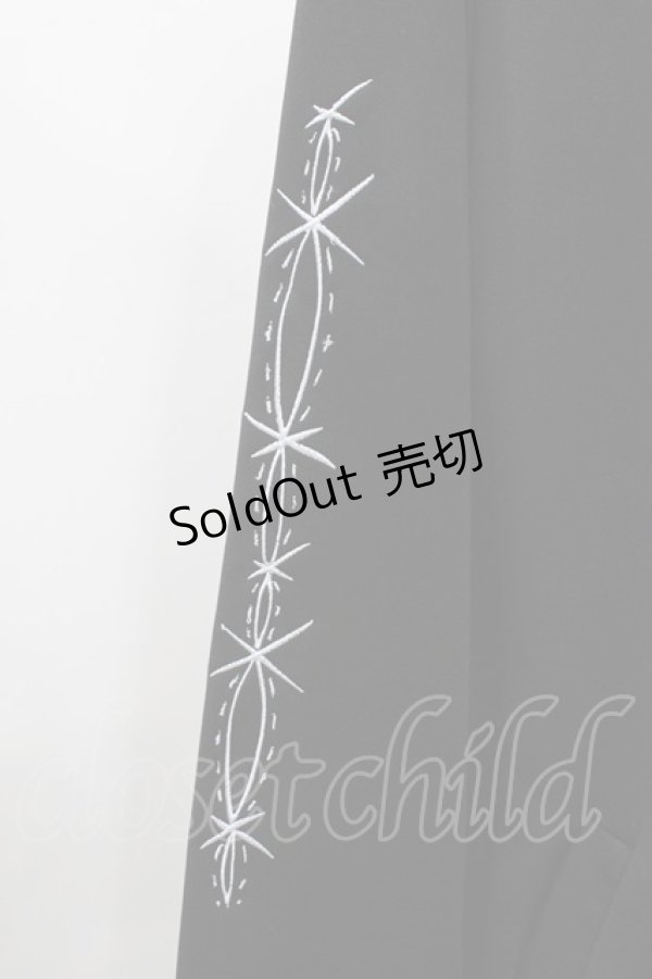 画像4: NieR Clothing / 刺繍ロングジャケット  ブラック H-25-11-19-1050-PU-JA-KB-ZH (4)