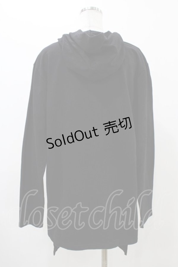 画像2: NieR CLOTHING / プリントZIPパーカー  ブラック H-25-11-19-1055-PU-TO-KB-ZH (2)