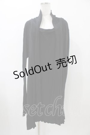 画像: alice auaa / コットンニットロングワンピース 1（メンズサイズ） ブラック H-25-11-19-1010-AA-OP-KB-ZH