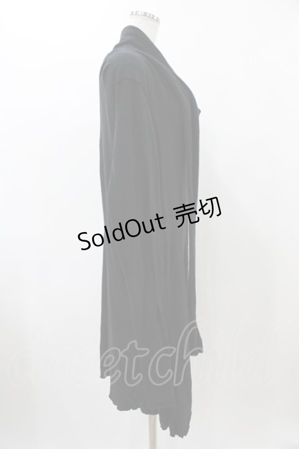 画像3: alice auaa / コットンニットロングワンピース 1（メンズサイズ） ブラック H-25-11-19-1010-AA-OP-KB-ZH (3)