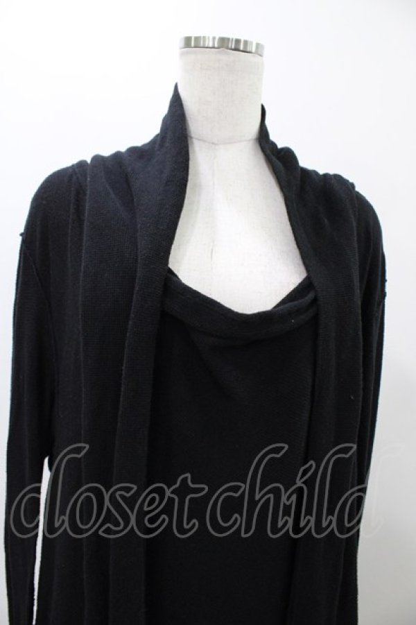 画像4: alice auaa / コットンニットロングワンピース 1（メンズサイズ） ブラック H-25-11-19-1010-AA-OP-KB-ZH (4)