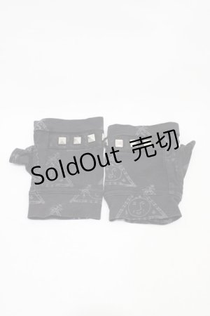 画像: h.NAOTO / フィンガーレスグローブ  ブラック H-25-11-19-1002-HN-ZA-KB-ZH