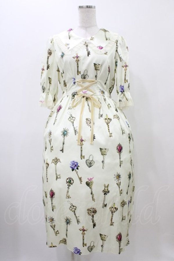 画像1: MILK / プリンセスKeyドレス  アイボリー H-25-11-19-1012-ML-OP-KB-ZH (1)