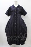 画像1: Jane Marple Dans Le Salon / ミニセーラーカラーのストライプワンピース  ネイビー H-25-11-19-1015-JM-OP-KB-ZH (1)
