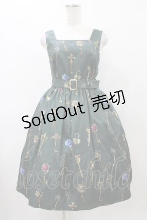 画像: MILK / ラビリンスKeyジャンスカ  ダークグリーン H-25-11-19-1016-ML-OP-KB-ZH