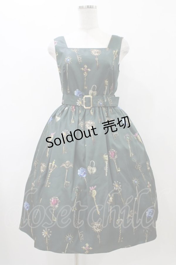 画像1: MILK / ラビリンスKeyジャンスカ  ダークグリーン H-25-11-19-1016-ML-OP-KB-ZH (1)