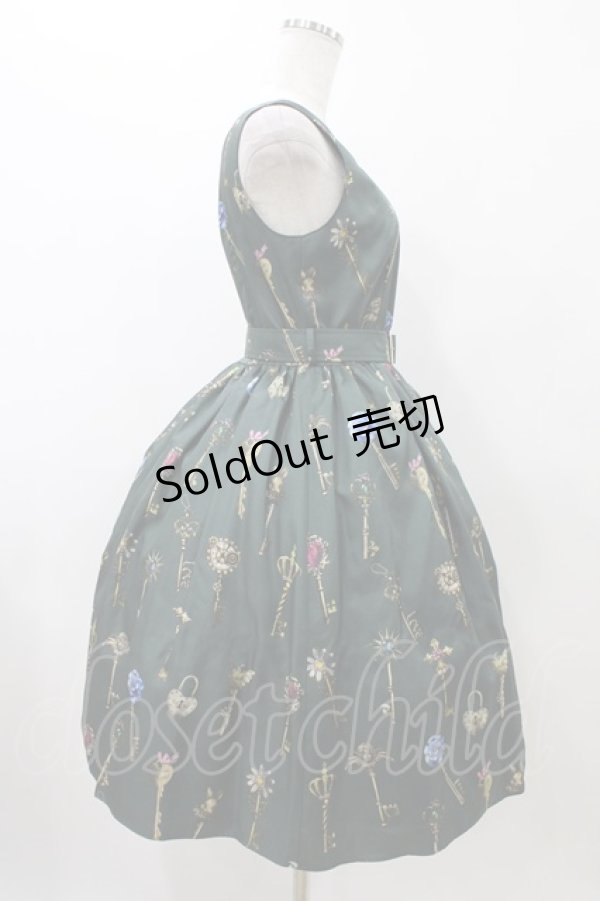 画像3: MILK / ラビリンスKeyジャンスカ  ダークグリーン H-25-11-19-1016-ML-OP-KB-ZH (3)