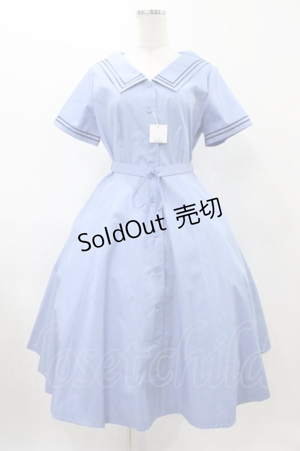 画像1: MILK / marine ドレス  ブルー H-25-11-19-1019-ML-OP-KB-ZT484 (1)