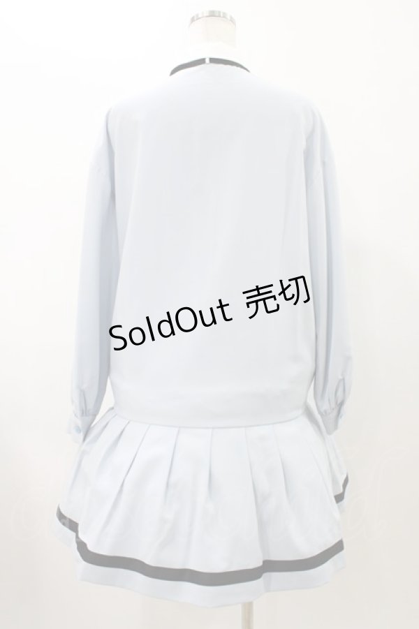 画像2: MILK / Ribbon Tieワンピース  サックス H-25-11-19-1020-ML-OP-KB-ZH (2)