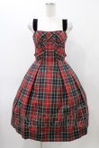 Jane Marple / タータンチェックリボンドレス レッド H-25-11-19-1022