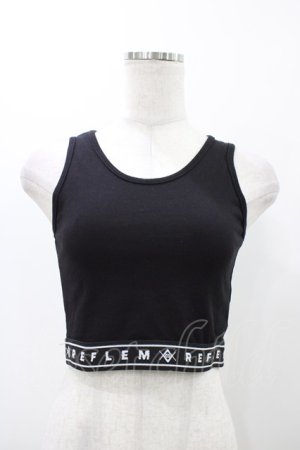 画像: REFLEM / メッシュTEE＆ロゴリブタンクトップSET  ブラック H-25-11-19-1026-PU-TO-KB-ZT1122H