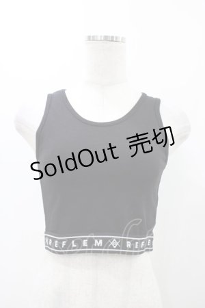 画像: REFLEM / メッシュTEE＆ロゴリブタンクトップSET  ブラック H-25-11-19-1026-PU-TO-KB-ZT1122H