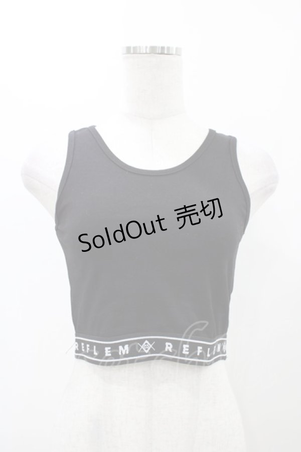 画像1: 【SALE】REFLEM / メッシュTEE＆ロゴリブタンクトップSET  ブラック H-25-11-19-1027-PU-TO-KB-ZT369 (1)