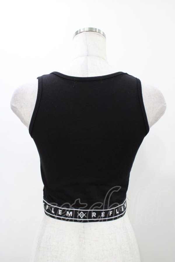 画像2: REFLEM / メッシュTEE＆ロゴリブタンクトップSET  ブラック H-25-11-19-1027-PU-TO-KB-ZT369 (2)