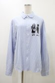 画像1: MILKBOY / ヘンゼルAndグレーテルシャツ  ストライプ(サックス) H-25-11-19-1033-MB-BL-KB-ZH (1)