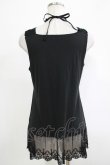 画像3: axes femme / 裾チュールタンク M ブラック H-25-11-19-057-AX-TO-NS-ZH (3)