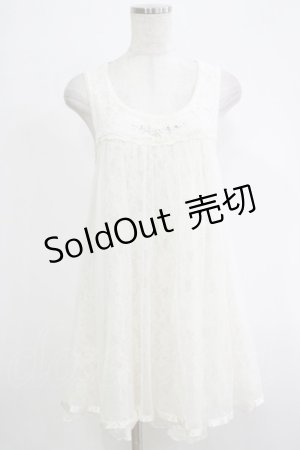 画像: axes femme / レースチュールワンピース M オフ H-25-11-19-058-AX-TO-NS-ZH