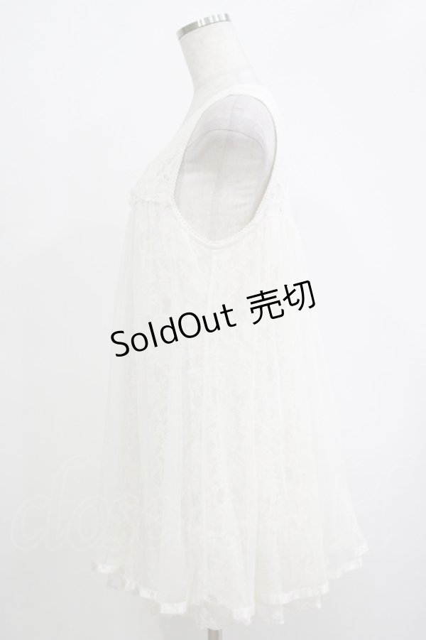 画像2: axes femme / レースチュールワンピース M オフ H-25-11-19-058-AX-TO-NS-ZH (2)