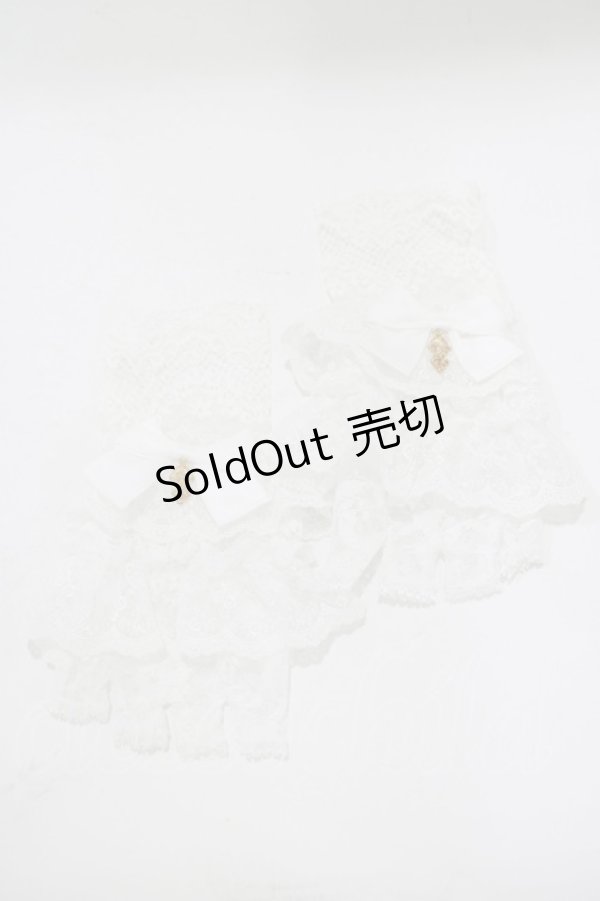 画像1: Kurumi Collaboration / レースグローブ  ホワイト H-25-11-19-063-GO-ZA-NS-ZH (1)