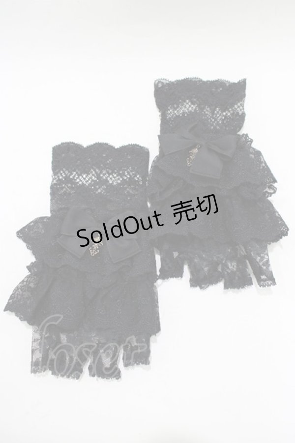 画像1: Kurumi Collaboration / レースグローブ  ブラック H-25-11-19-065-GO-ZA-NS-ZH (1)