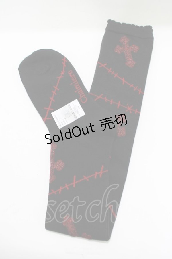 画像1: Chalmiere / ツギハギクロスオーバーニー  ブラック/ホワイト H-25-11-19-071-PU-ZA-NS-ZH (1)