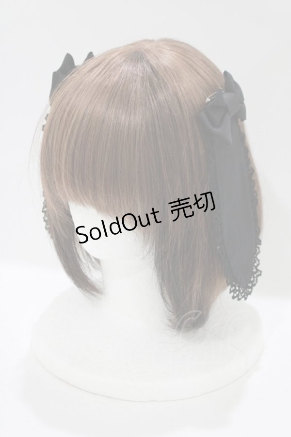 画像1: BABY,THE STARS SHINE BRIGHT / うさくみゃちゃんのLovely Cafe うさみみコーム  ブラック H-25-11-19-074-BA-AC-NS-ZH (1)