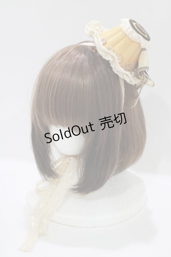 画像1: Hoshibako Works / キャラメルカヌレ ミニハット  ジンジャー H-25-11-19-075-LO-AC-NS-ZH (1)