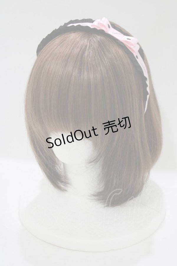 画像1: RoseMarie seoir / princess ribbon headband  ピンク H-25-11-19-078-LO-AC-NS-ZH (1)