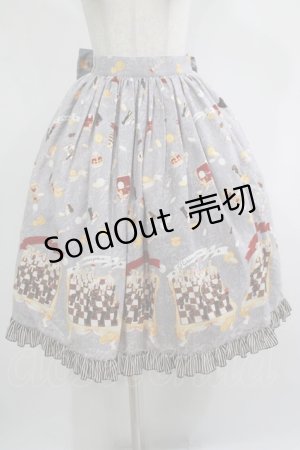 画像: metamorphose / Nostalgic chessboardスカート Free グレー H-25-11-19-006-ME-SK-NS-ZH