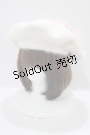 画像: RoseMarie seoir / puff beret  オフ/Hello Kitty H-25-11-19-080-LO-AC-NS-ZH