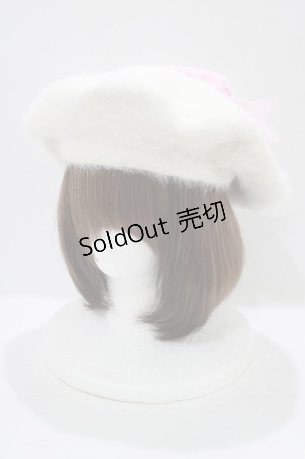 画像1: RoseMarie seoir / puff beret  オフ/Hello Kitty H-25-11-19-080-LO-AC-NS-ZH (1)