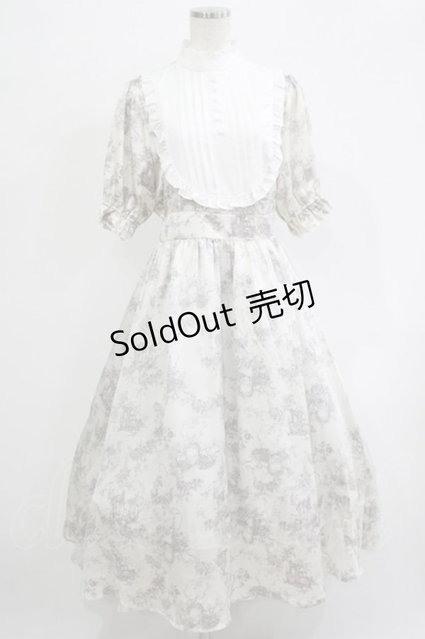 画像1: m petit by misako / AM*トワルドジュイワンピース M オフ H-25-11-19-009-LO-OP-NS-ZH (1)