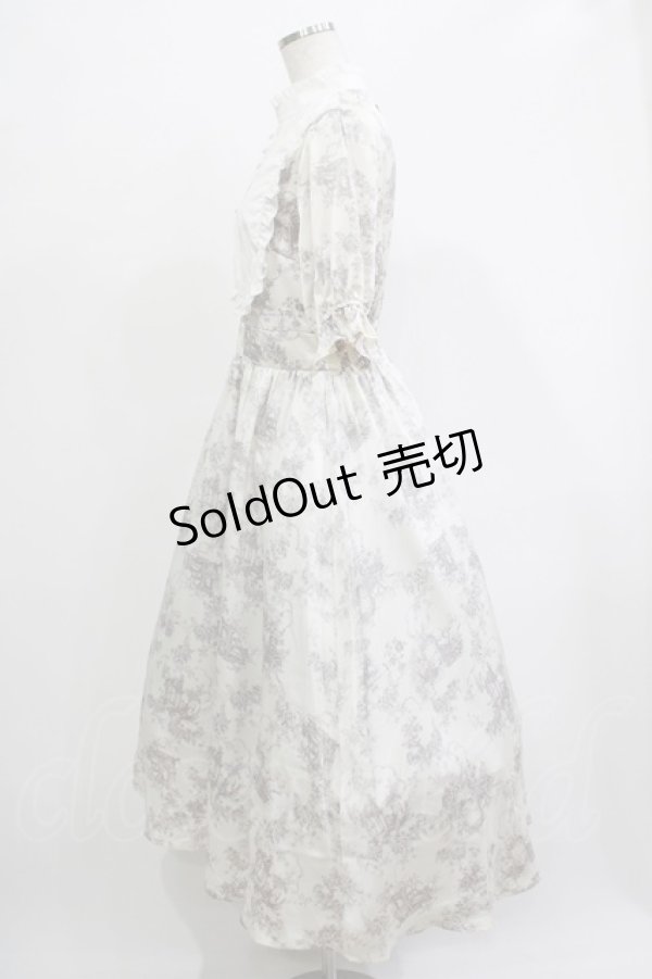 画像2: m petit by misako / AM*トワルドジュイワンピース M オフ H-25-11-19-009-LO-OP-NS-ZH (2)