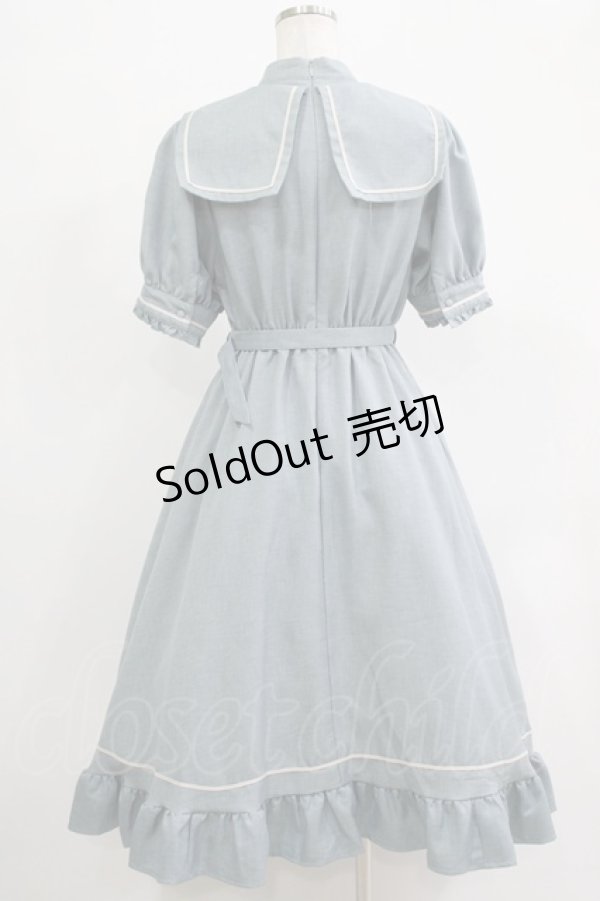 画像3: Kurumi Collaboration / マリンアカデミアワンピース M サックス H-25-11-19-011-GO-OP-NS-ZH (3)