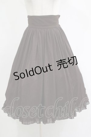 画像: Innocent World / シフォンストライプローズスカート M/63cm丈 ブラウン H-25-11-19-015-IW-SK-NS-ZH