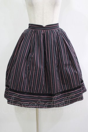 画像: Victorian maiden / レジメンタルストライプスカート Free ノクテュルヌ H-25-11-19-017-CL-SK-NS-ZH