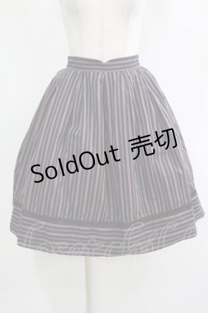 画像: Victorian maiden / レジメンタルストライプスカート Free ノクテュルヌ H-25-11-19-017-CL-SK-NS-ZH