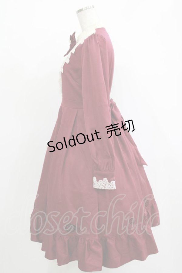 画像2: Amavel / Secret Rose Gardenワンピース Free ボルドー H-25-11-19-002-CA-OP-NS-ZH (2)