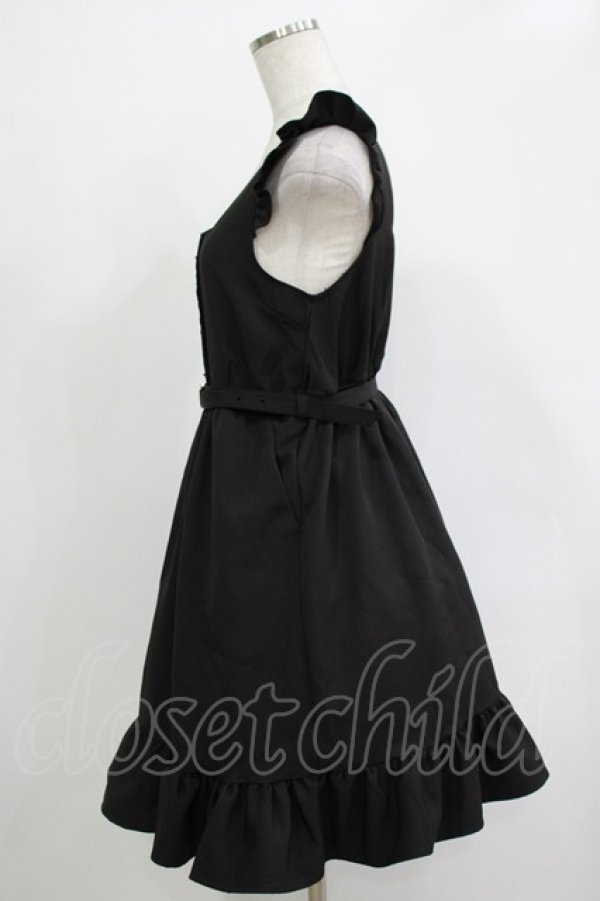 画像2: DearMyLove / フリルベルトジャンスカ L ブラック H-25-11-19-020-EL-OP-NS-ZH (2)