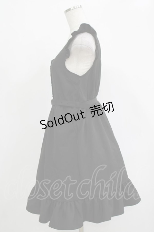 画像2: DearMyLove / フリルベルトジャンスカ L ブラック H-25-11-19-020-EL-OP-NS-ZH (2)