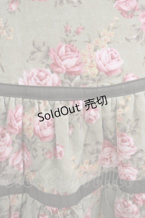 画像4: Heart E / 花柄切替ジャンパースカート Free グリーン H-25-11-19-022-LO-OP-NS-ZH (4)