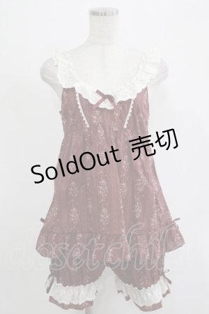 画像: Kurumi Collaboration / Fairy’s Bouquetベビードール+ドロワーズ M ボルドー H-25-11-19-025-GO-TO-NS-ZH