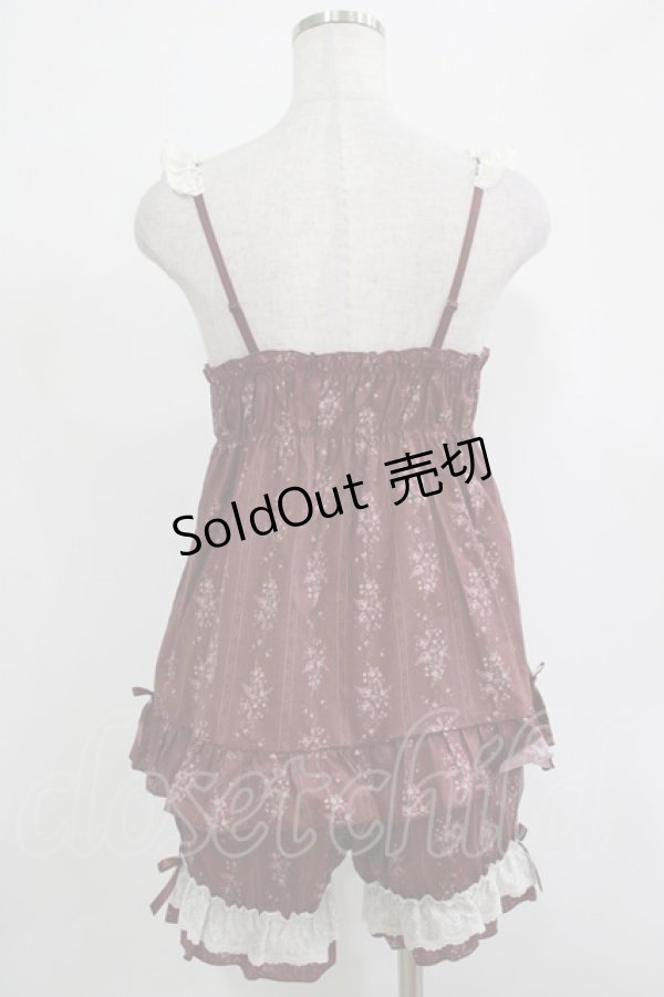 画像3: Kurumi Collaboration / Fairy’s Bouquetベビードール+ドロワーズ M ボルドー H-25-11-19-025-GO-TO-NS-ZH (3)